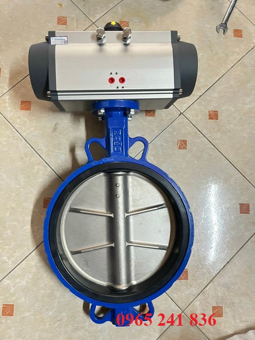 Bộ điều khiển khí nén 125 lắp van bướm.