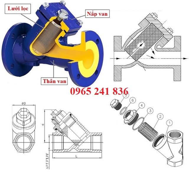 cấu tạo van lọc y