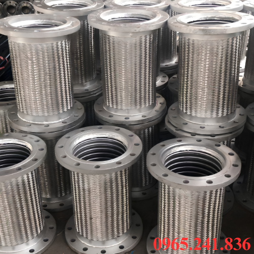 Vai tr&ograve; khớp nối mềm inox mặt b&iacute;ch trong hệ thống