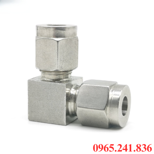 Giới thiệu đầu nối inox 90 độ có 2 đầu siết hạt bắp