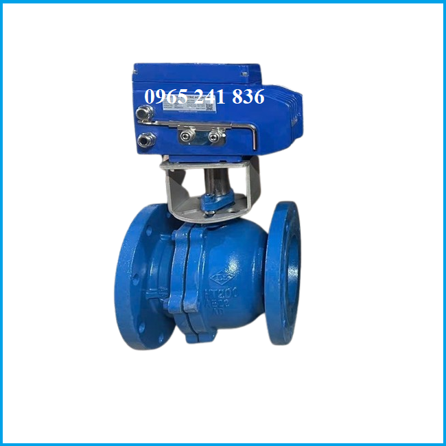 van bi điện thép xanh PN40 Hàn Quốc 