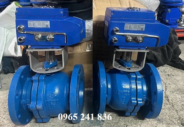 van bi điện thép xanh PN40 Korea