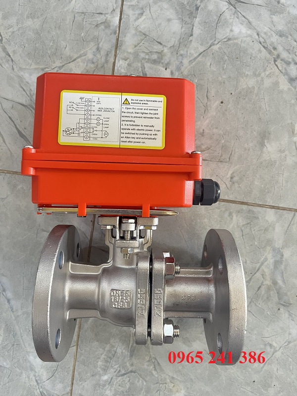 van bi mặt bích BS điều khiển điện