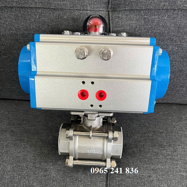Van bi inox điều khiển khí nén Samwoo Hàn Quốc