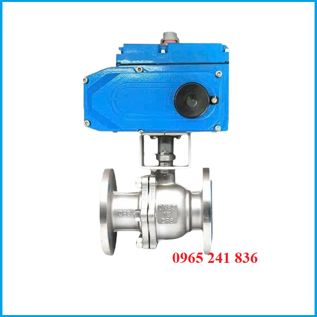 van bi điện inox cổ cao bích Hàn Quốc 