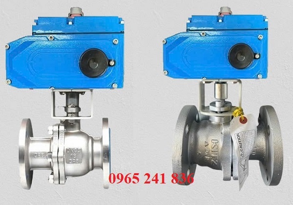 van bi điện inox cổ cao bích Hàn Quốc 