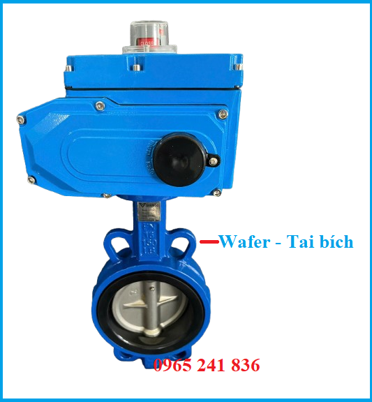 Cấu tạo van bướm wafer điều khiển điện Hàn Quốc