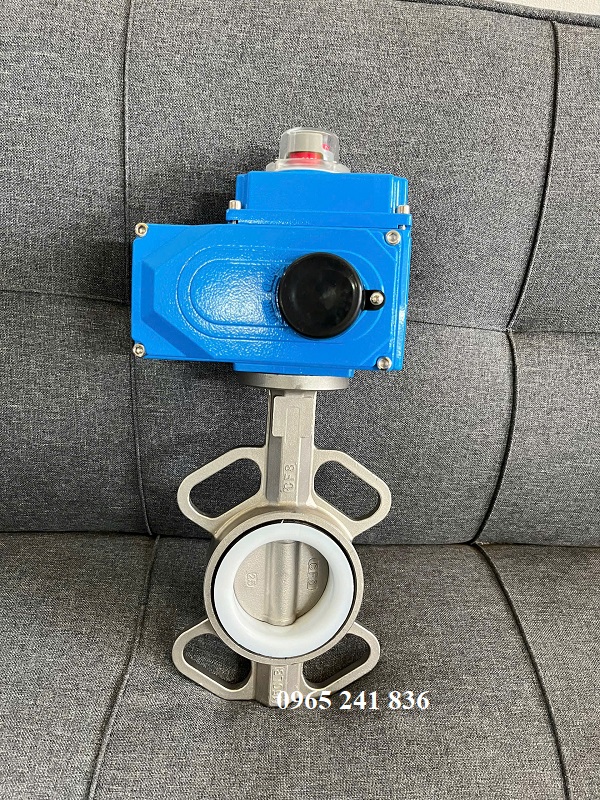 Van bướm inox điều khiển điện Samwoo Hàn Quốc
