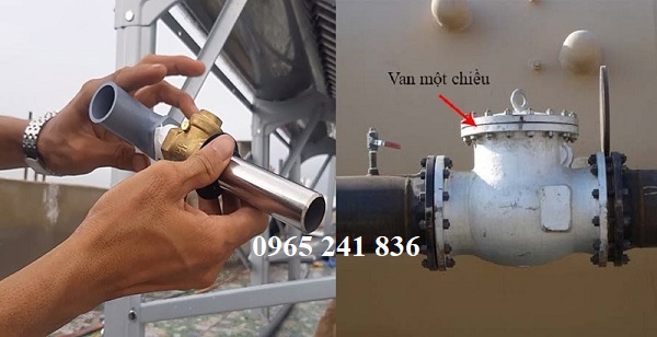 Cách lắp đặt van một chiều