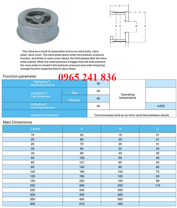 Catalogue van một chiều cối