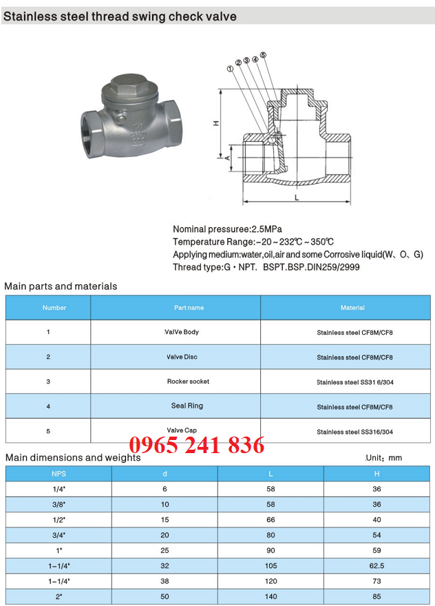 Catalogue van một chiều lá lật