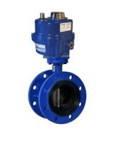 Van bướm 2 mặt bích điều khiển điện