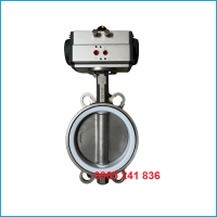 Van bướm inox điều khiển khí nén Yaccor