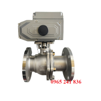 Van bi mặt bích điều khiển điện