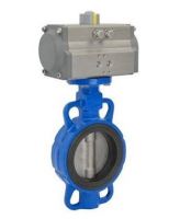 Van bướm điều khiển khí nén tác động kép