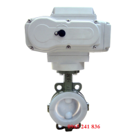 Van bướm teflon điều khiển điện