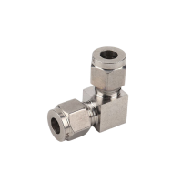 Đầu nối inox 90 độ có 2 đầu siết hạt bắp